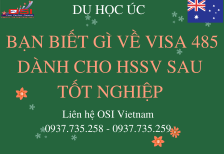 Thông tin về Visa 485 Dành cho HSSV sau khi tốt nghiệp