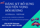 Đăng ký chuyến bay hồi hương từ Australia về Việt Nam vào cuối tháng 08/2020