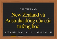 NEW ZEALAND VÀ AUSTRALIA SẼ ĐÓNG CỬA TOÀN BỘ TRƯỜNG HỌC TỪ 24/03/2020